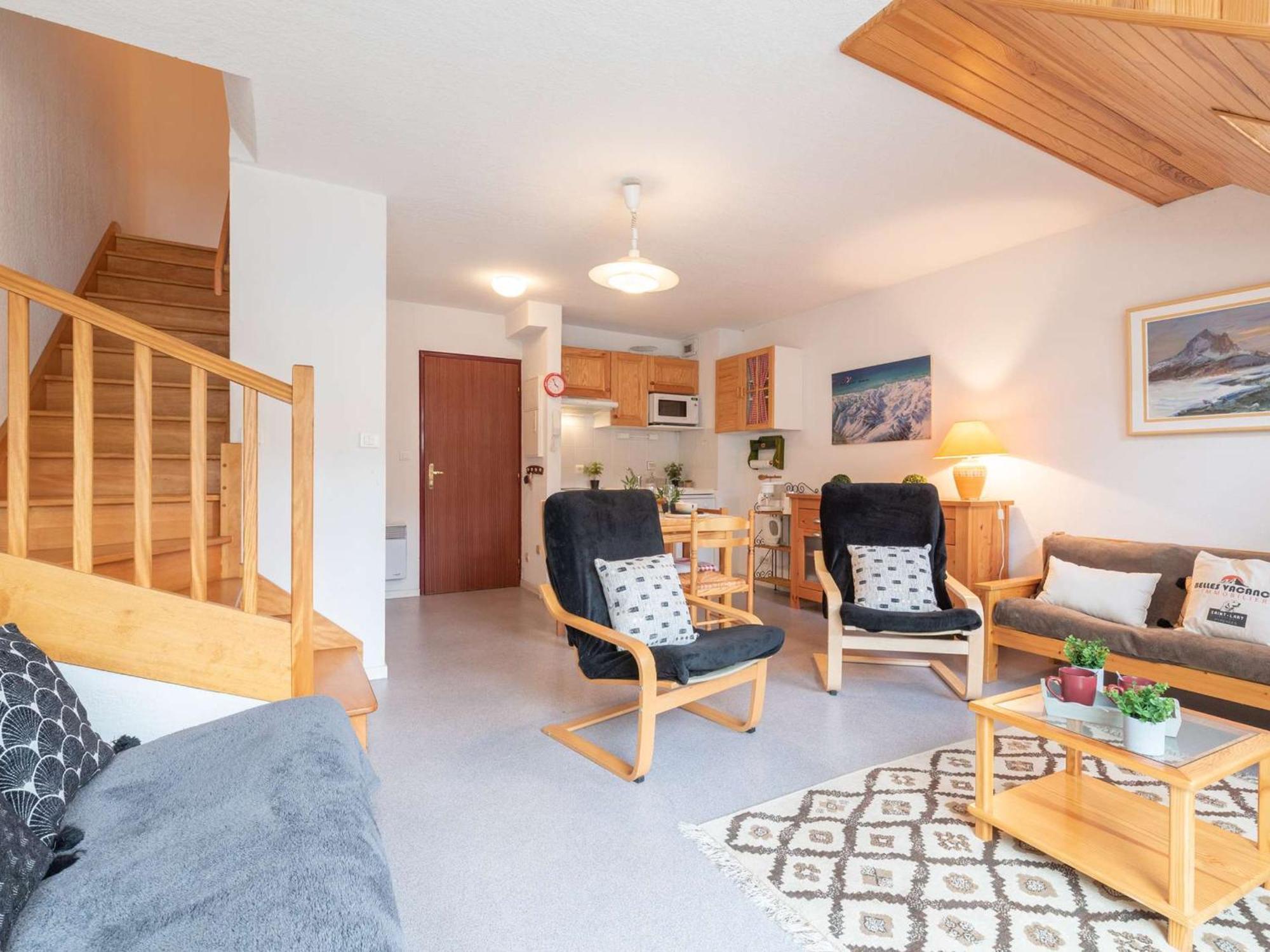 Duplex Confortable Avec 2 Chambres, Balcon Et Parking A Saint Lary Village, Proche Des Thermes Et Telecabine - Fr-1-296-336 Luaran gambar
